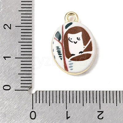 Printed Alloy Pendants ENAM-F160-02A-G-1