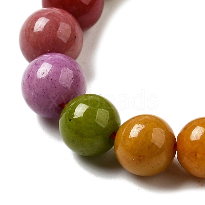 Dyed Natural Malaysia Jade Beads Strands G-G021-02A-17-1