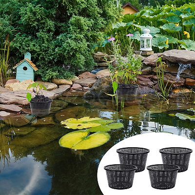 PP Plastic Hydroponic Plant Baskets AJEW-WH0794-90-1