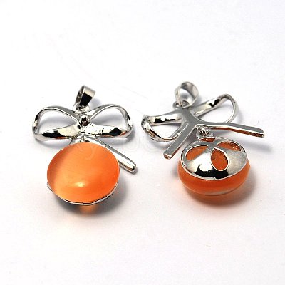Cat Eye Pendants G-G378-MP-1