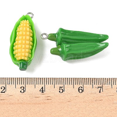 Opaque Resin Pendants CRES-D313-03P-1