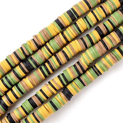 Handmade Polymer Clay Beads Strands CLAY-R089-6mm-T02B-29-1