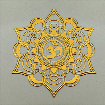 Chakra Theme Self Adhesive Brass Stickers DIY-OC0002-40C-1