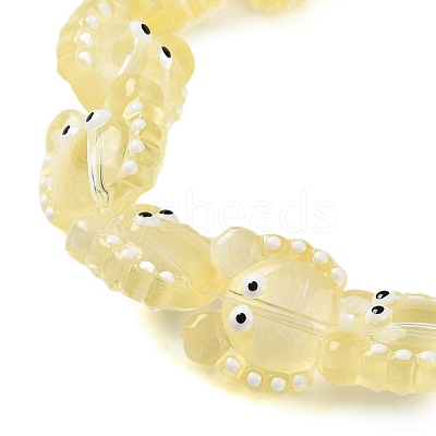 Transparent Glass Beads Strands LAMP-L078-010H-1