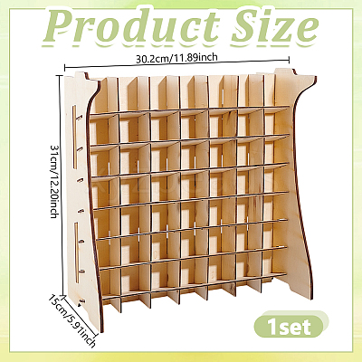 Wood Paint Storage Stands AJEW-WH0270-896-1