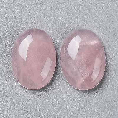 Natural Rose Quartz Cabochons X-G-L553-41-1