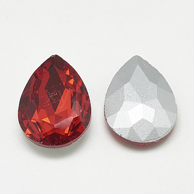 Pointed Back Glass Rhinestone Cabochons RGLA-T081-6x8mm-07-1