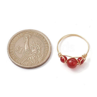Natural Mixed Gemstone Finger Rings RJEW-JR00605-1