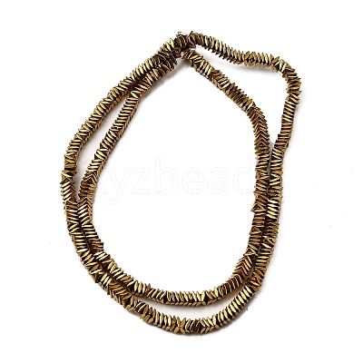 Rhombus Non-magnetic Synthetic Hematite Beads Strands G-D724-06-1