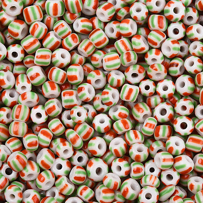 6/0 Opaque Colours Seep Glass Seed Beads SEED-F003-04A-07-1