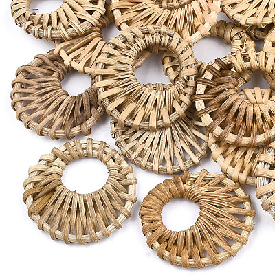 Handmade Reed Cane/Rattan Woven Pendants X-WOVE-T005-09A-1