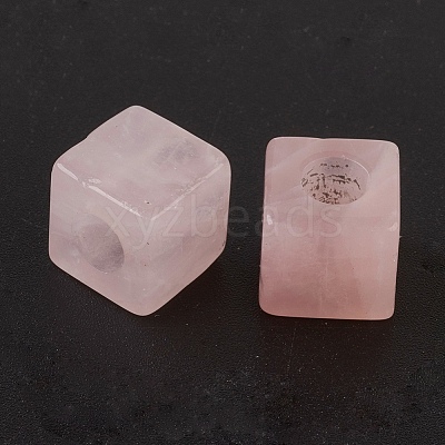 Natural Rose Quartz European Beads X-G-F580-B01-1