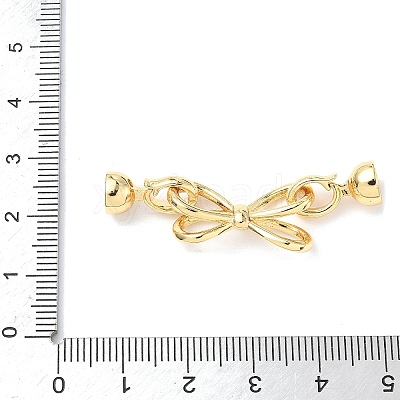 Brass Fold Over Clasps KK-U059-36G-1