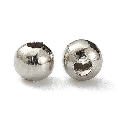 Tarnish Resistant 304 Stainless Steel Hollow Round Seamed Beads X-STAS-R032-3mm-1