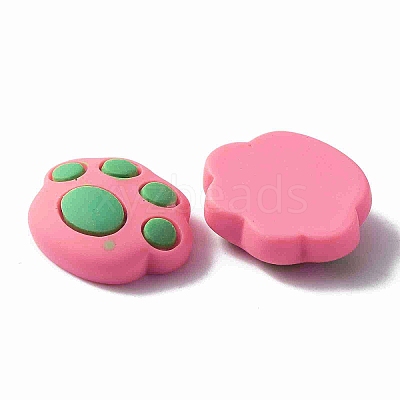 Opaque Resin Cabochons RESI-WH0035-17B-1