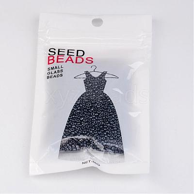 DIY Craft Beads 12/0 Opaque Colors Lustered Round Glass Seed Beads X-SEED-A012-2mm-129-1