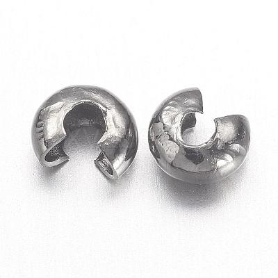 Iron Crimp Beads Covers IFIN-H028-B-1