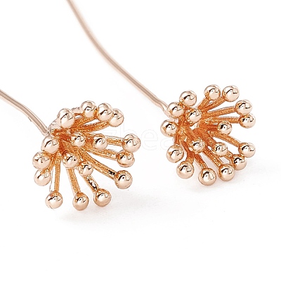 Brass Flower Head Pins KK-G413-03KCG-1