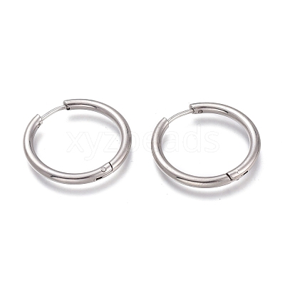 Tarnish Resistant 201 Stainless Steel Huggie Hoop Earrings EJEW-O095-05-13-1