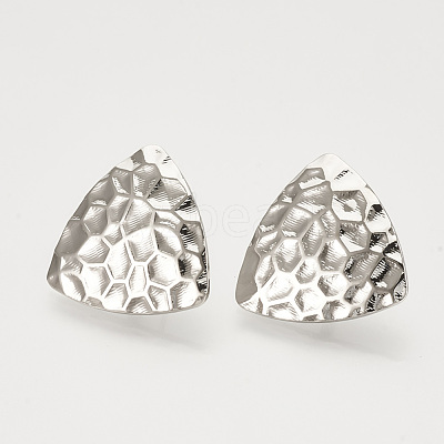 Brass Ear Stud Findings X-KK-S336-21P-1