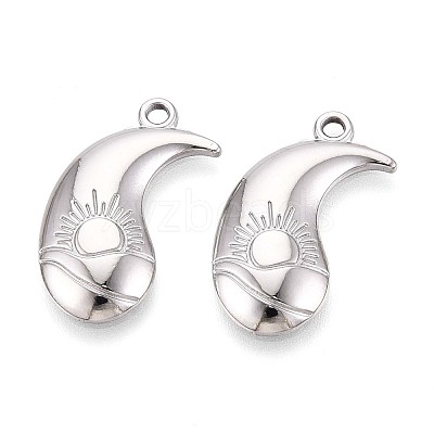 304 Stainless Steel Pendants STAS-T065-10P-1