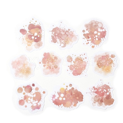 10Pcs 10 Style Paper Scrapbook Stickers DIY-I113-05D-1