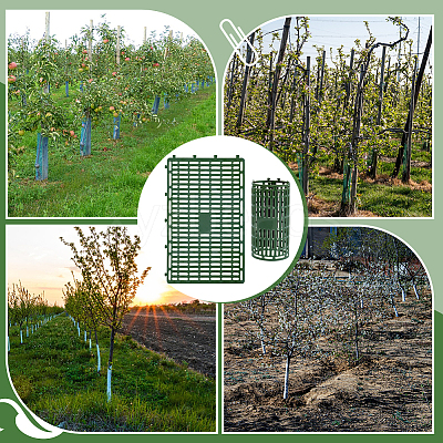 PVC Plastic Tree Trunk Cover AJEW-WH0609-625-1