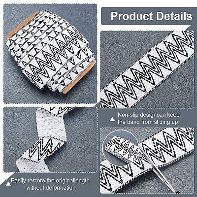Ethnic Style Jacquard Nylon Elastic Ribbon OCOR-AR0001-42-1