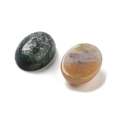 Natural Indian Agate Cabochons G-G145-01B-34-1