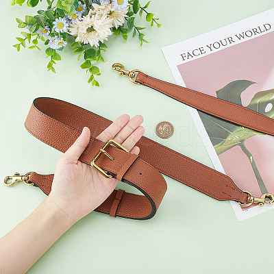 2Pcs 2 Style Cowhide Leather Bag Handles FIND-WR0010-19A-1
