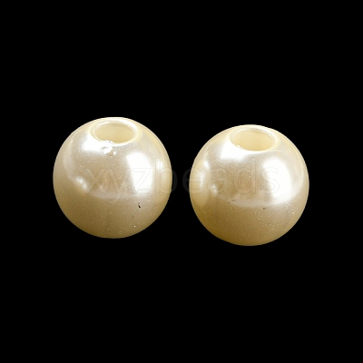 ABS Plastic Imitation Pearl Bead KY-C017-18B-1