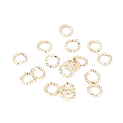 Brass Twisted Open Jump Rings X-KK-WH0060-02B-G-1
