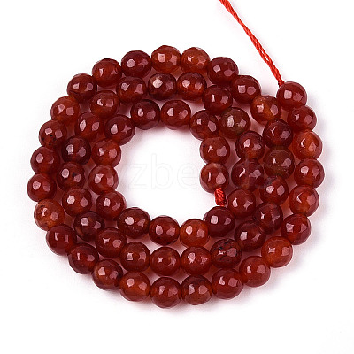 Dyed Natural White Jade Beads Strands X-G-T139-6mm-60-11-1