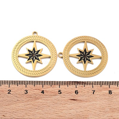Ion Plating(IP) 304 Stainless Steel Pendants STAS-P339-06G-02-1