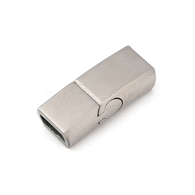 304 Stainless Steel Snap Lock Clasps STAS-U055-02A-P-1