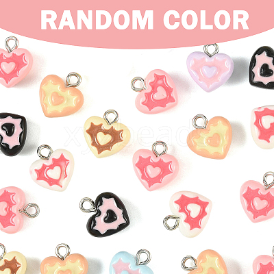 30Pcs Opaque Resin Charms RESI-FS0002-38-1
