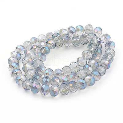 Electroplate Glass Beads Strands X-EGLA-S001-1-1