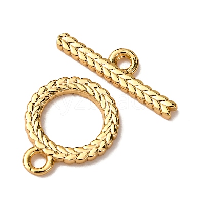 Brass Toggle Clasps KK-Z121-17G-1