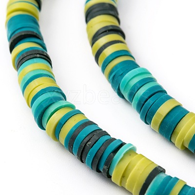 Handmade Polymer Clay Beads Strands CLAY-R089-6mm-T02B-26-1