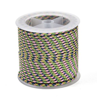 11M Polyester Braided Cord with Cotton Core & Metallic Thread OCOR-Z006-01-22-1