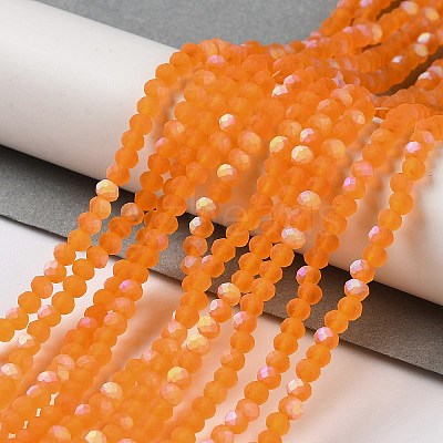Transparent Glass Beads Strands EGLA-A044-T1mm-MB25-1