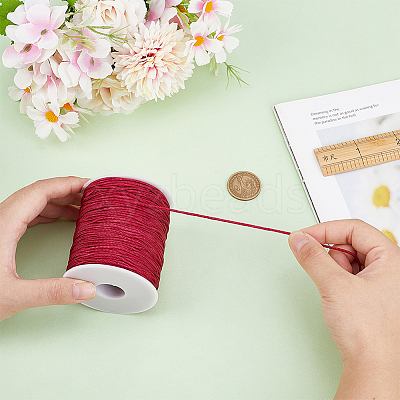 1 Roll 100 Yards Round Nylon Braided Thread NWIR-PH0002-22A-1