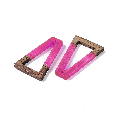 Resin & Wood Pendants WOOD-F015-10C-1