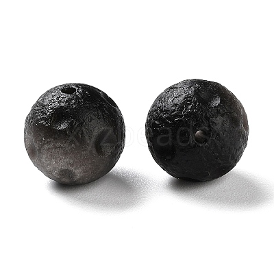 Natural Silver Sheen Obsidian Beads G-G098-01-1
