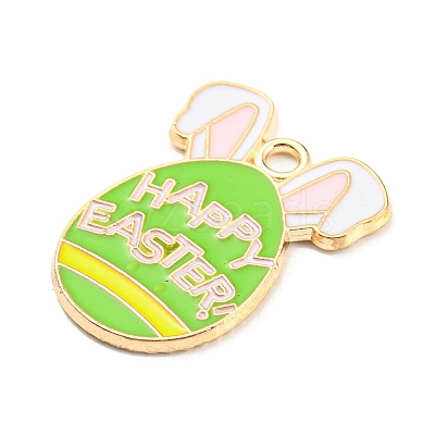 Easter Alloy Enamel Pendants ENAM-P251-A01-KCG04-1
