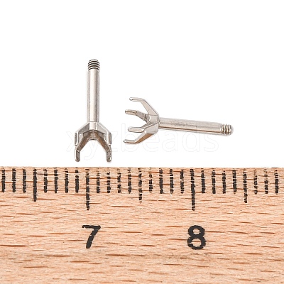 304 Stainless Steel Stud Earring Findings STAS-B091-02C-04P-1