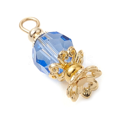 Imitation Austrian Crystal K9 Glass Pendants PALLOY-JF03567-1