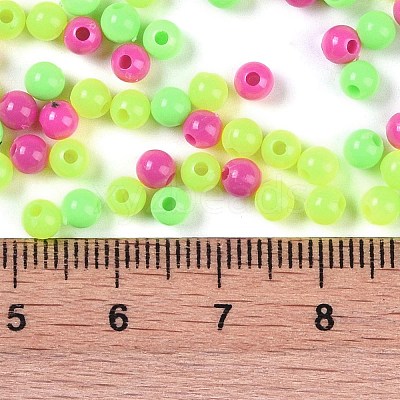 Opaque Acrylic Beads X1-OACR-H118-07B-01-1