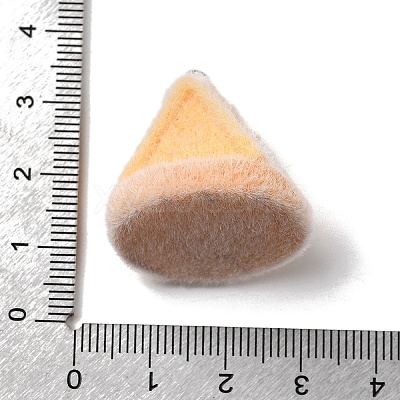 Christmas Flocky Opaque Resin Pendants LS-RESI-F062-04F-1