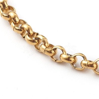 304 Stainless Steel Rolo Chain Bracelets BJEW-JB06447-03-1